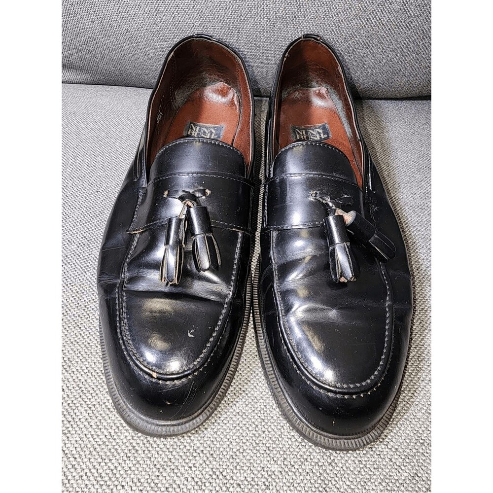 Nunn Bush Men's Flex Black Leather Loafer Casual Work Dress Shoe Size 11W